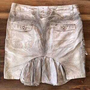Mur Mur Unique Brown Tone Cargo Skirt Women's Size 32 Inch Waist